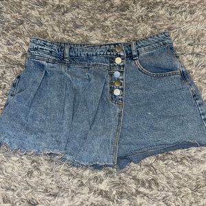 SHEIN light denim skort